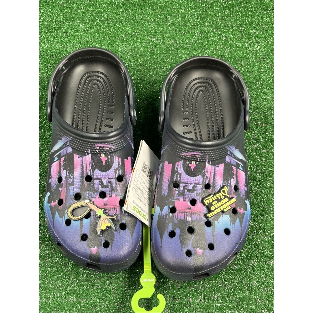 Crocs Disney The Wonderful World Of Disney Mens 8 Womens 10 Black NWT